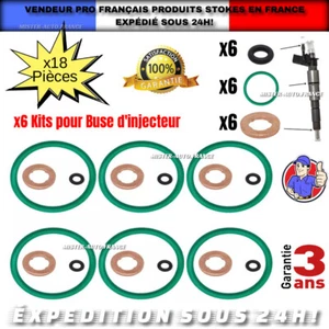 x6 KIT RÉPARATION JOINT INJECTEUR POUR✅AUDI A1 A3 A4 A5 A6 A7 A8 Q2 Q3 Q5 Q7 TT - Foto 1 di 12