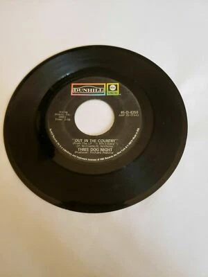 Three Dog Night - Out In The Country - Dunhill (45RPM 7”  Single)(J329)  - Image 1 of 2