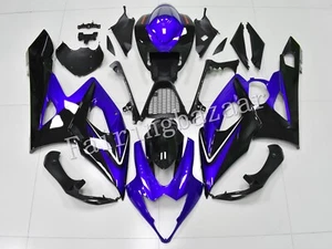 Fit for 2005 2006 GSXR1000 Blue Black ABS Plastic Injection Bodywork Fairing Kit - Picture 1 of 6