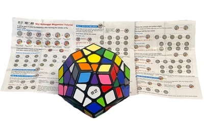 12 Sided QiYi Megaminx QiHeng Speed Cube Magic Twist 3D Puzzle & Solve Tutorial - Image 1 of 4