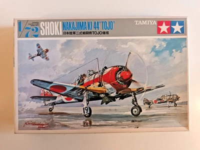KIT Aeromodello SHOKI Nakajima KI-44 "TOJO" - TAMIYA #102 - anni '80 - VINTAGE - Immagine 1 di 4