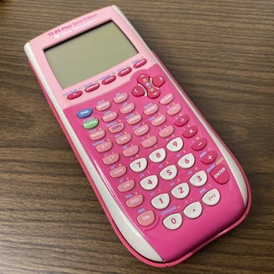 Texas Instruments TI-84 Plus Silver Edition Graphing Calculator Pink Tested - Image 1 of 4