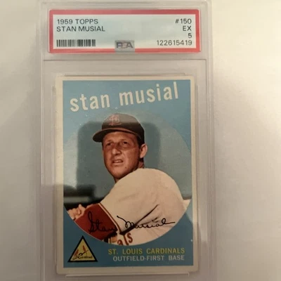 1959 Topps - Stan Musial #150 PSA 5 *Recién graduado* Foto 1 de 2