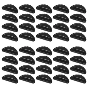 40pcs Black Adhesive Nose Pads Soft Silicone Non-Slip for Plastic - Picture 1 of 12
