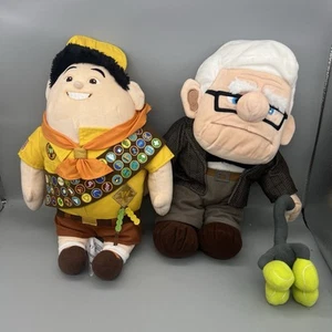 Disney Store UP Russell & Carl 10th Anniversary Plush 14" Soft Toy Bundle - Picture 1 of 7