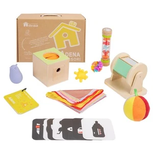 8 in 1 Montessori Toys for Babies 0-6 Month-Baby Tummy Time Toys Black White ... - Picture 1 of 8