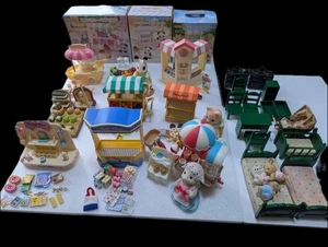 Sylvanian Families Crepe House & Shop Wagon Set Epoch Japan Discontinued Rare - Picture 1 of 14
