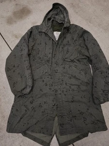 Chaqueta De Colección Ejército de Estados Unidos Hombres Grande Cola de Pescado Noche Camuflaje Desierto Parka con Forro Años 80 - Imagen 1 de 12
