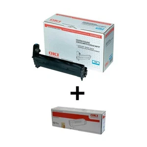 OKI Trommel u. Toner Cyan 42126672 42127456 für C5250 C5450 C5510 MFP, C5540 MFP - Afbeelding 1 van 1