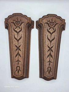 Retro Homco Syroco Plastic Faux Wood Wall Pocket Set 1981 - Picture 1 of 15