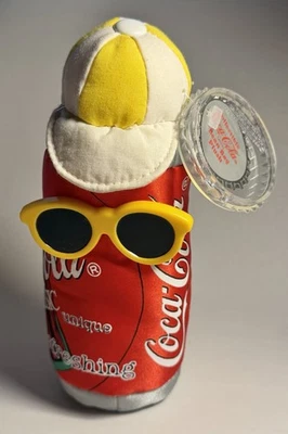 Coca Cola 6" Bean Bag Plush: 1997 With Original Tags - Image 1 of 2