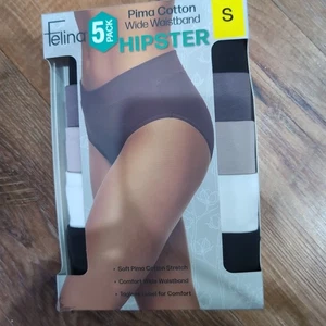 Unterwäsche Felina Hipster Baumwolle Stretch NEU Damen Höschen Pima Soft 5er Pack Small - Bild 1 von 2