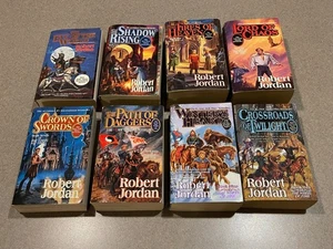 THE WHEEL of TIME Robert Jordan 8 Book Lot 1, 4-10 (Paperback Set) Eye World - Picture 1 of 24