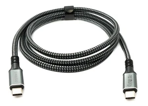 USB4 USB 47 3/16in Cable Type C Plug To Plug Braided 40 Gbit/S 240 W 4.0 - Picture 1 of 4