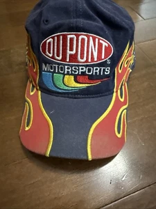 Vintage 90s Chase Authentics Dupont Sports Jeff Gordon Wrap Around Flame Snap - Picture 1 of 7