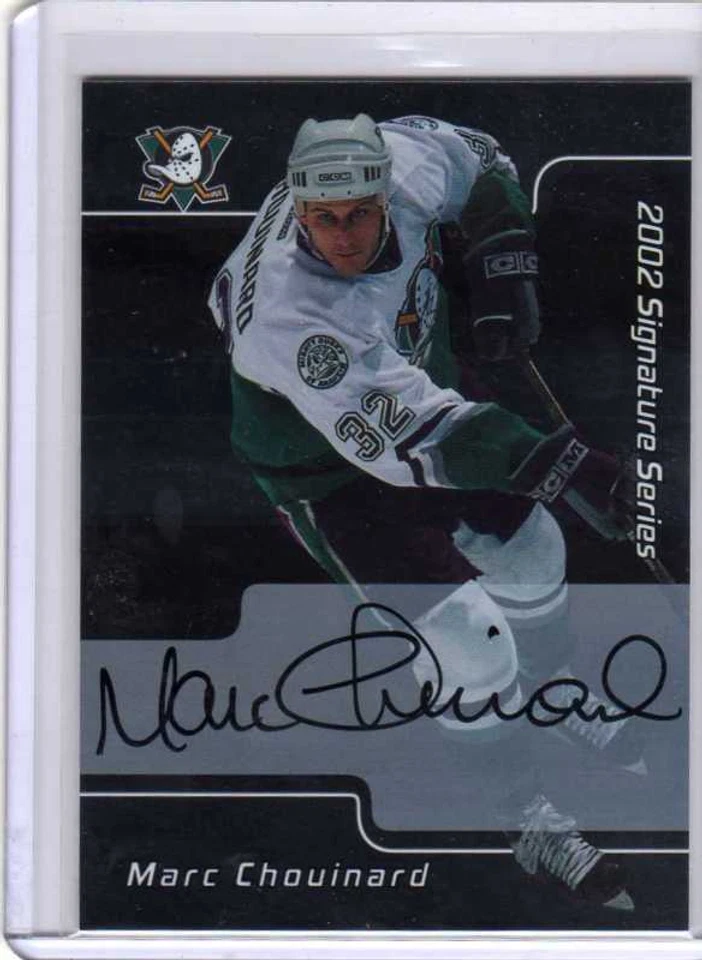MARC CHOUINARD 01/02 ITG BAP Be A Player AUTO AUTOGRAPH Signed Signature Card 18 - Image 1 of 1