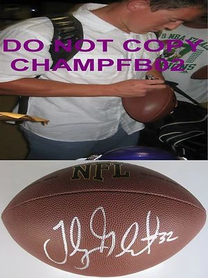 TOBY GERHART, JAGUARES, VIKINGOS, STANFORD, FIRMADO, AUTOGRAFIADO, FÚTBOL AMERICANO DE LA NFL, CERTIFICADO DE AUTENTICIDAD, PRUEBA Foto 1 de 2