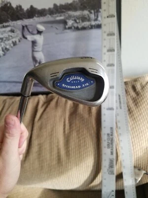 Left Handed Callaway Steelhead X-16 #9 iron.. Factory Callaway Steel Shaft. MLH. - Image 1 of 4