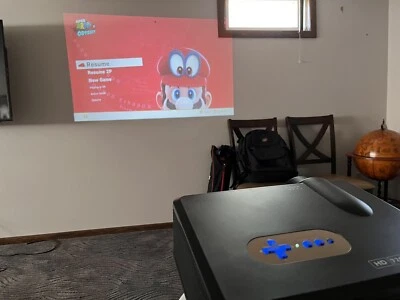 Proyector LCD Excelvan Modelo CL720, HD 720P, WXGA, LED TV USB Foto 1 de 4