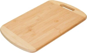 Tabla de cortar de madera de bambú herramienta de cocina para cortar queso vegetal 36x26x1,8 cm - Imagen 1 de 4