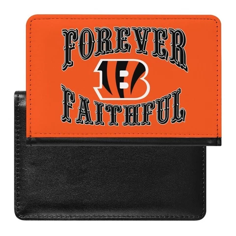 Forever Faithful Cincinnati Bengals Passport Holder Protector Cover Wallets Cover
