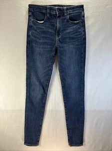 American Eagle Jeans Super Hi-Rise Jegging Womens Sz 6 Long Next Level Stretch - Picture 1 of 22