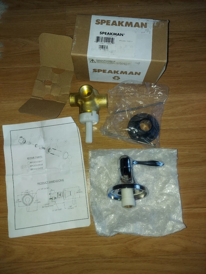 Speakman S1183 Transfer Valve - Chrome