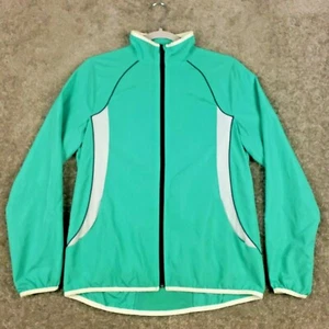 Tek Gear Dry Tek Mint Green Running Windbreaker Jacket Sz M Womens Full Zip Coat - Picture 1 of 7