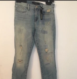 NWT J BRAND 9326 Low Rise Crop Skinny Jeans, Light Wash Destructed; 27 - Picture 1 of 5