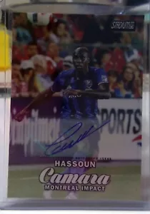2017 TOPPS STADIUM CLUB MLS HASSOUN CAMARA AUTO MONTREAL IMPACT SOCCER - Picture 1 of 2