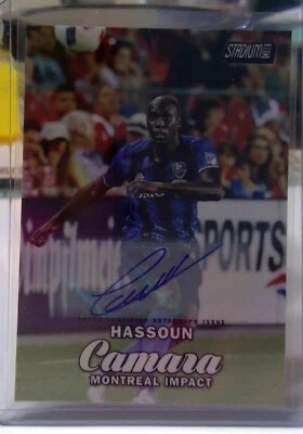 2017 TOPPS STADIUM CLUB MLS HASSOUN CAMARA AUTO MONTREAL IMPACT SOCCER - Image 1 of 2