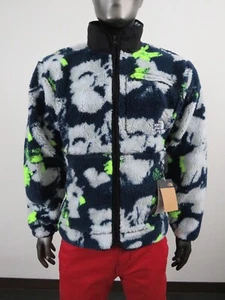 NWT Mens The North Face Extreme High Pile Soft Fleece Jacket - Navy Floral Print - Picture 1 of 12