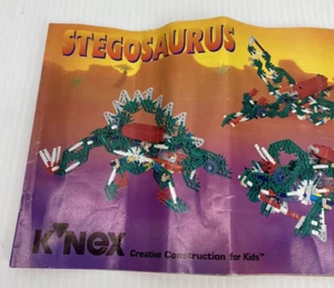 KNEX 12117 Stegosaurus Dinosaur Instructions Book Manual ONLY  1997 Vintage - Picture 1 of 13
