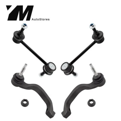 4X Front Outer Tie Rods + Sway Bars for 2002-2006 Lincoln LS Ford Thunderbird - Image 1 of 4