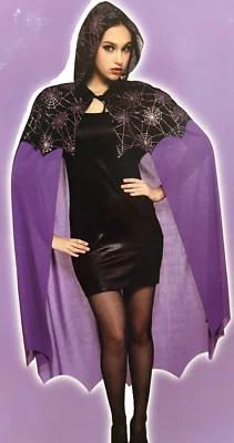 Totally Ghoul Web Cape Adult Halloween Costume One Size - Image 1 of 4
