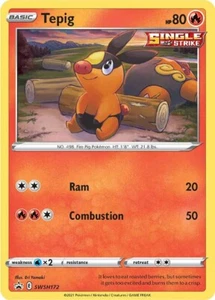 Pokemon - Tepig - SWSH172 - Black Star Promo - Picture 1 of 1