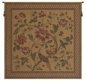 Birds of Paradise European Tapestry – Belgian Woven Flora & Fauna Wall Decor - Picture 1 of 4