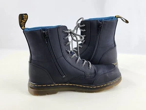 Dr. Martens Combs Tech Air Wair ZIP Boots Mens 5 Women's 6 Gray Blue Flawless - Picture 1 of 10