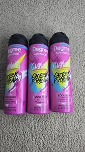 3 NEW Degree Advanced Giannis Greek Freak Cool Rush Limited Deodorant Spray - Picture 1 of 4