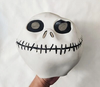 Disney Nightmare Before Christmas Jack Skellington VTG Halloween Amscan Mask  - Image 1 of 4