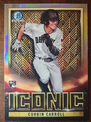2023 Bowman Chrome - Bowman Iconic #BI-18 Corbin Carroll (RC) - Image 1 of 2