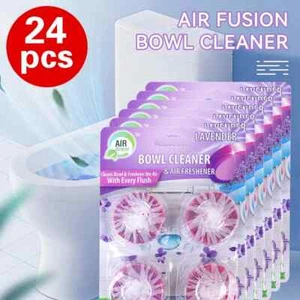 Air Fusion Lavender Toilet Bowl Cleaner Tablets - 24 Pack Deodorizer - Picture 1 of 6
