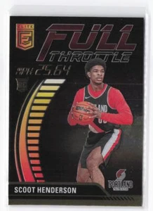 2023-24 Donruss Elite Scoot Henderson RC #2 Full Throttle Internation Red Green - Picture 1 of 2