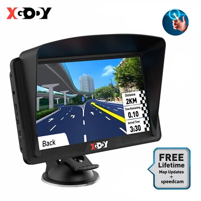 XGODY 7 Zoll 16GB GPS Navigation für PKW Navi Navigationsgerät 3D Kartenansicht - Bild 1 von 4