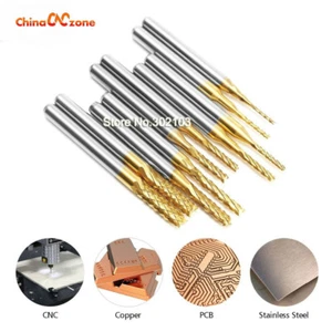 Carbide Milling Cutter set Router Bits for Wood CNC Metal Head Groove PCB 2.4mm - Picture 1 of 5