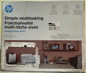 HP DeskJet Plus 4140 Wireless Color Inkjet All-In-One Printer - NEW!! - Picture 1 of 1