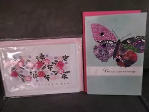 HALLMARK (2) HAPPY MOTHER'S DAY CARDS - NEW - Picture 1 of 6