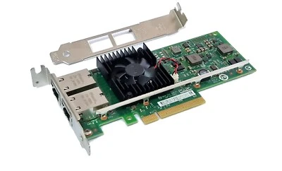 Dell 03DFV8 / Intel X540-T2 10Gigabit 10GBe BaseT Dual Port Server NIC X540-AT2 - Bild 1 von 2