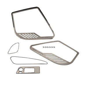 Kit de molduras interiores de acero inoxidable con licencia GM de 13 piezas para Corvette C7 2014-19 cupé - Imagen 1 de 4
