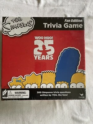 The Simpsons Fan Edition 25th Anniversary Trivia Board Game Brand New Sealed - Image 1 of 3